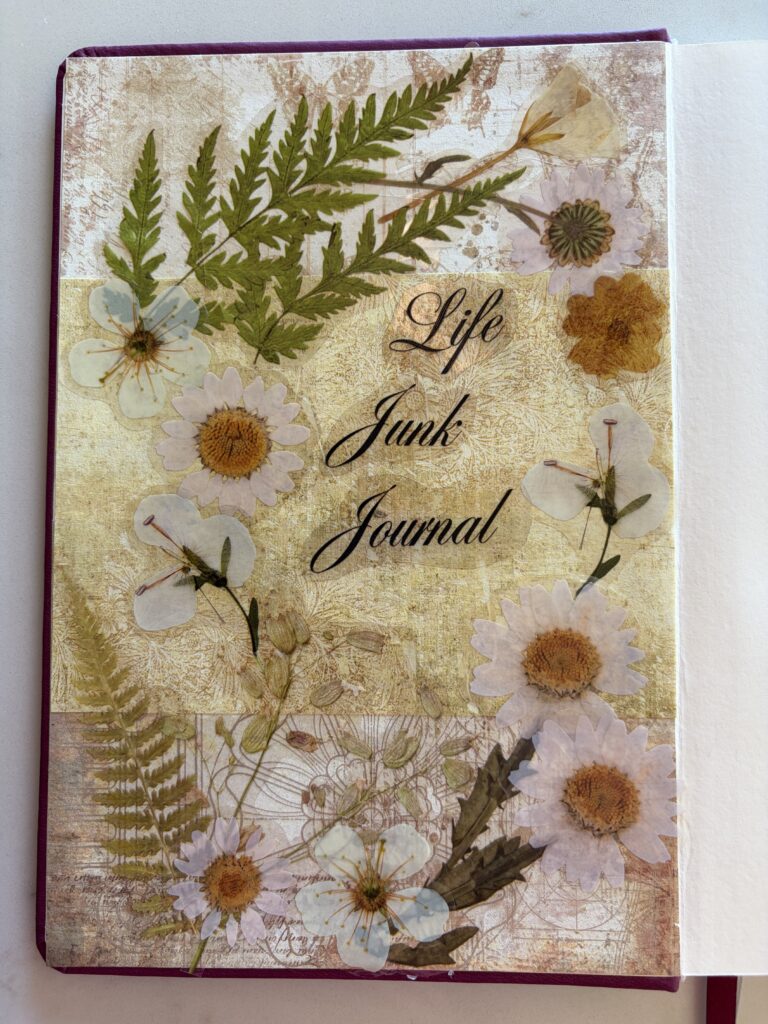 The Life Junk Journal title page.