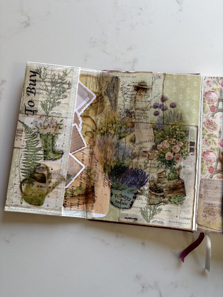 What I wish I knew as a junk journal beginner. A messy spread is fine!